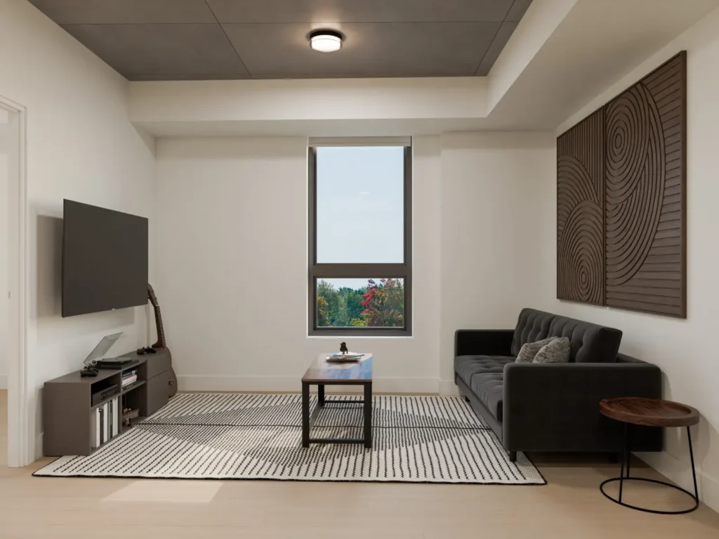 GEOpark kingston on apartments living room furnished
